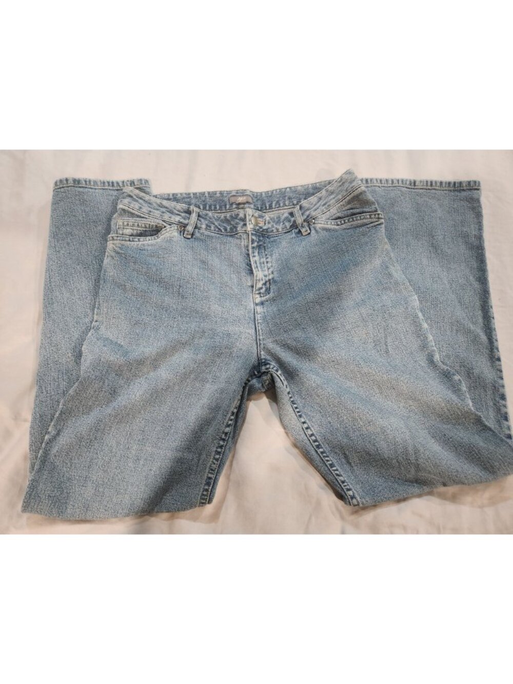 J. Jill Wide Leg Petite Light Wash Casual Denim Blue Jeans/Sz. 10P EUC - Picture 3 of 6